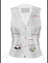Load image into Gallery viewer, DS205 WOMEN'S SINGLE BACK PANEL CONCEALED CARRY VEST