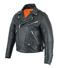 Load image into Gallery viewer, DS737 MEN'S MODERN FULL CUT BELTLESS BIKER JACKET