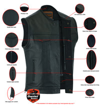 Load image into Gallery viewer, DS177 UPGRADED STYLE GUN POCKETS, HIDDEN #10" BLACK METAL ZIPPER, SIDE ZIPPERS