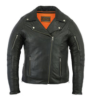 Load image into Gallery viewer, DS894 WOMEN'S MODERN LONGER BELTLESS BIKER JACKET