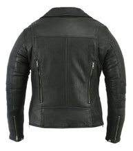 Load image into Gallery viewer, DS894 WOMEN'S MODERN LONGER BELTLESS BIKER JACKET