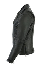 Load image into Gallery viewer, DS894 WOMEN'S MODERN LONGER BELTLESS BIKER JACKET