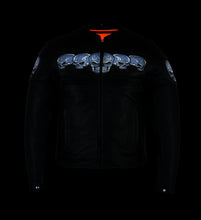 Load image into Gallery viewer, DS700 MEN'S SCOOTER JACKET W/REFLECTIVE SKULLS