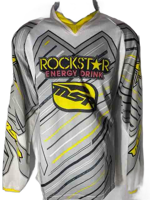 Malcom Smith Rockstar Energy Jersey WHT/YLW large