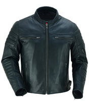 Load image into Gallery viewer, DS757 Dagger - Men&#39;s Leather Motorcycle Jacket
