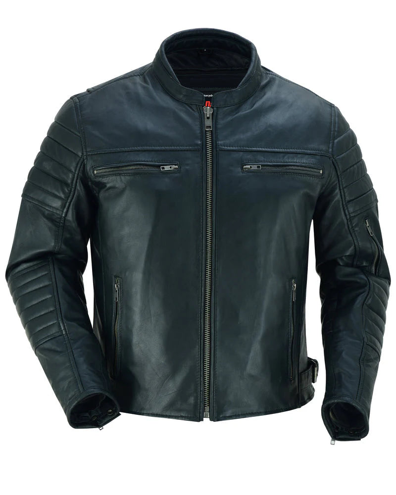 DS757 Dagger - Men's Leather Motorcycle Jacket