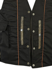 Load image into Gallery viewer, DS107 MEN&#39;S ANTIQUE BROWN SINGLE BACK PANEL CONCEALED CARRY VEST
