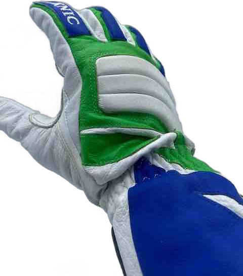TEKNIC Lightning Glove White,Lime,Blue XXL