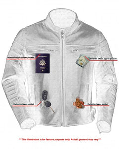 DS757 Dagger - Men's Leather Motorcycle Jacket