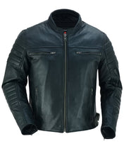 Load image into Gallery viewer, DS757 Dagger - Men&#39;s Leather Motorcycle Jacket
