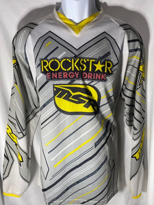 Malcom Smith Rockstar Energy Jersey WHT/YLW large