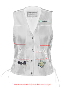 DS205ccv WOMEN'S SINGLE BACK PANEL CONCEALED CARRY VEST