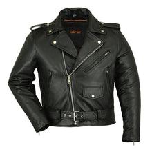 Load image into Gallery viewer, DSpsp730 MEN&#39;S CLASSIC PLAIN SIDE POLICE STYLE M/C JACKET
