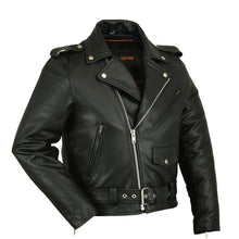 Load image into Gallery viewer, DSpsp730 MEN&#39;S CLASSIC PLAIN SIDE POLICE STYLE M/C JACKET
