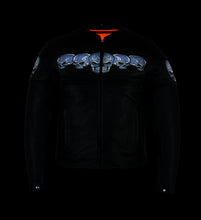 Load image into Gallery viewer, DS700 MEN&#39;S SCOOTER JACKET W/REFLECTIVE SKULLS
