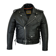 Load image into Gallery viewer, DS731 MEN&#39;S CLASSIC SIDE LACE POLICE STYLE M/C JACKET
