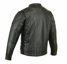 Load image into Gallery viewer, DSvent779 MEN&#39;S VENTED M/C JACKET W/ PLAIN SIDES
